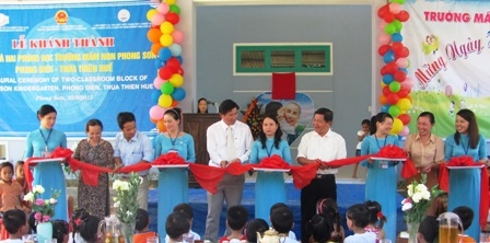 Khánh thành 2 phòng học ở trường mầm non Phong Sơn