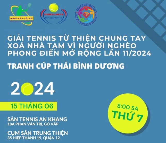 Khai mạc Giải Tennis 2024 và tri ân Nhà tài trợ