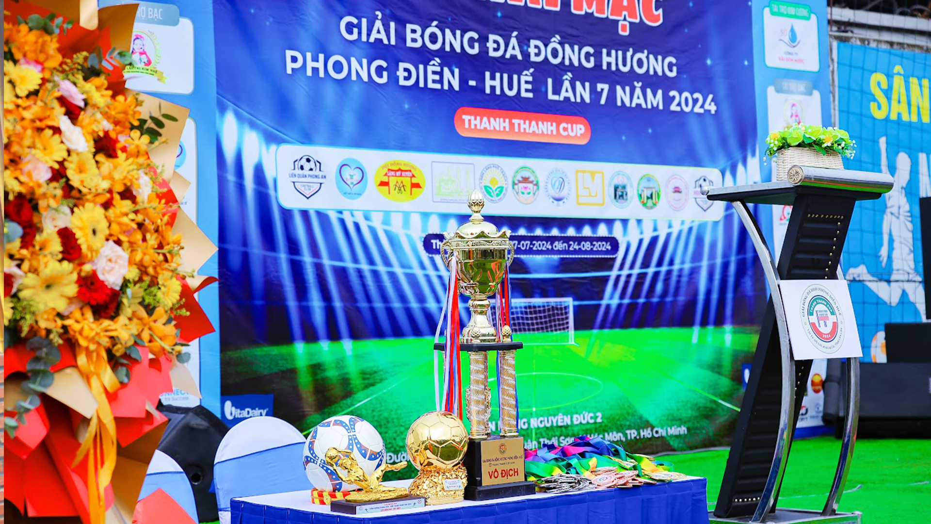 HTV9 đưa tin về giải bóng đá HĐH Phong Điền - Huế 2024